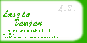 laszlo damjan business card