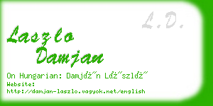 laszlo damjan business card